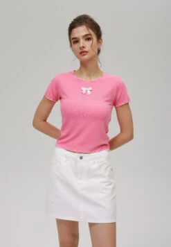 Even&Odd Basic T-shirt - Pink -Even&Odd 006d653782e3423d951ae2cfcba13331