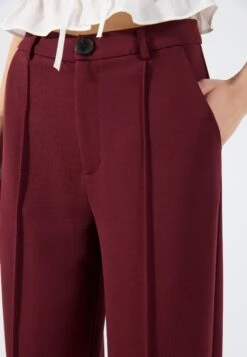 Even&Odd TAILORED WIDE LEG - Trousers - Port Royale -Even&Odd 0407ac81684247778f01907813367ad4