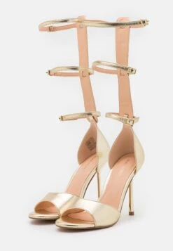 Even&Odd Ankle Cuff Sandals - Gold -Even&Odd 053afff6192a4e1582f272bdf65091a1