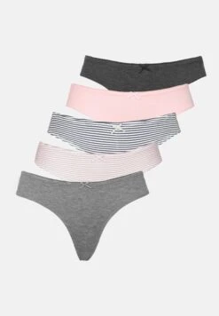 Even&Odd 5 PACK - Briefs - Grey/beige Stripe Solid Mix -Even&Odd 0658a5ea028d4621bc325285225aa75e