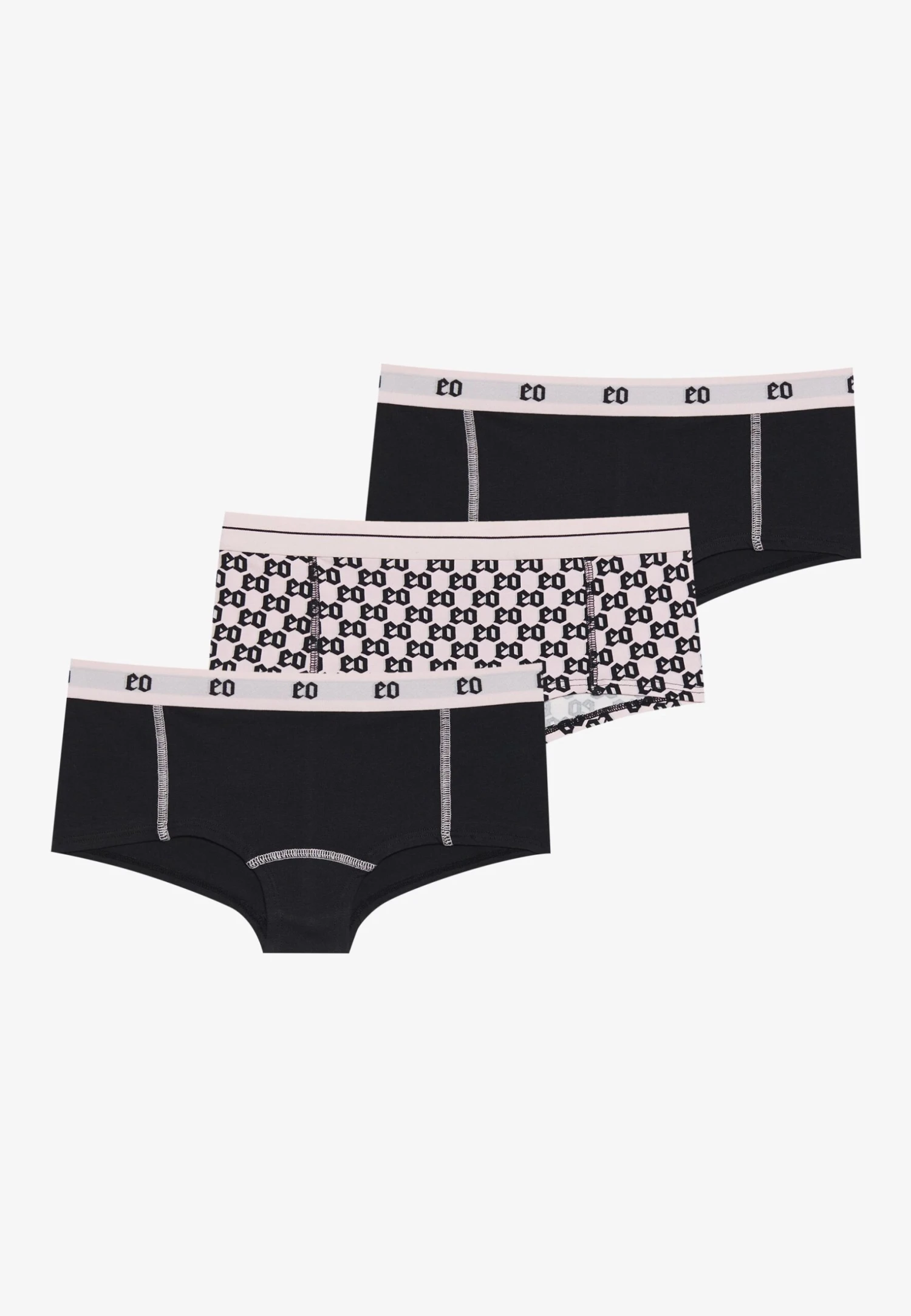 Even&Odd 3 PACK - Pants - Pink/black 6 Even&Odd 3 PACK - Pants - Pink/black - Image 4