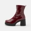 Even&Odd Platform Ankle Boots - Dark Red -Even&Odd 0a0aa7fc81a341ec9f4f2d834679c890