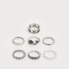Even&Odd 7 PACK - Ring - Silver-coloured -Even&Odd 0b14b05feea14f328861232f7106167e