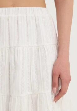 Even&Odd COTTON A LINE SKIRT - A-line Skirt - White -Even&Odd 0b86d2f21bd64a1b8382d2bbea317667