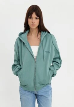 Even&Odd Zip-up Sweatshirt - Light Green