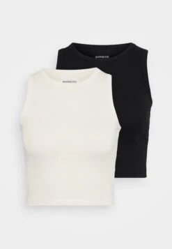 2 PACK - Top - Black/green -Even&Odd 0e8c13738c5d4f5b88ce4045204bb46b