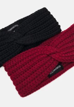 Even&Odd 2 Pack - Ear Warmers - Black/Red -Even&Odd 109de88a1da8435c94f2fb0753f62aa0