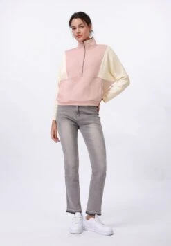 Even&Odd Sweatshirt - Pink/off-white -Even&Odd 15469bdecdab4e38a9243590b6a2c0f2