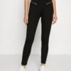 Even&Odd Zip Punto Leggings - Leggings - Trousers - Black