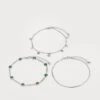 Even&Odd SET - Anklet - Silver-coloured -Even&Odd 16b6a3c7ebed4cc8bfa05d265861ef62