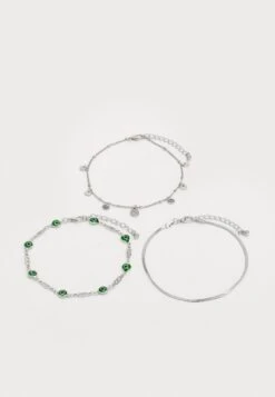 Even&Odd SET - Anklet - Silver-coloured