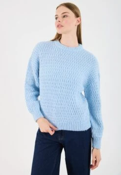 Even&Odd Jumper - Light Blue Melange