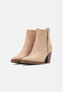 Even&Odd Cowboy/Biker Ankle Boot - Beige -Even&Odd 1a386bb3d1ee4dfb996d8f9b5a4171a0