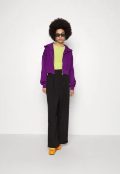 Even&Odd Zip-Up Sweatshirt - Dark Purple -Even&Odd 1a6c445655c94f89afd35f808b896f9e