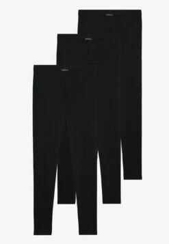 Even&Odd 3 PACK - Leggings - Trousers - Bordeaux/dark Grey/black -Even&Odd 1faa2f9fc35f42e3850efdc5f19bc35a