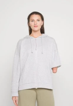 Even&Odd Zip-Up Sweatshirt - Mottled Grey -Even&Odd 209eb79aa4ae441da8aae9732eeb2a27