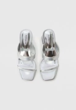 Even&Odd Heeled Mules - Silver -Even&Odd 214c433bd60a4f668ed9fe06466675d5