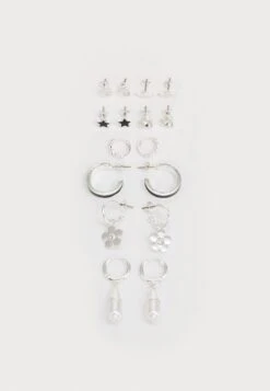 Even&Odd 8 PACK - Earrings - Silver-coloured