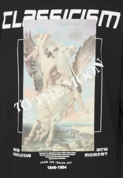 Even&Odd Print T-Shirt - Black -Even&Odd 227e8db28c66439babd2c2a5cee0cf06