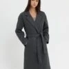 Even&Odd BELTED COAT - Classic Coat - Mottled Grey