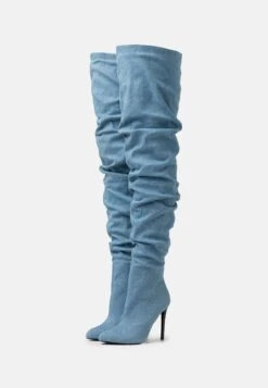 Even&Odd High Heeled Boots - Blue Denim -Even&Odd 2367da43450547ebb23809f752b26270