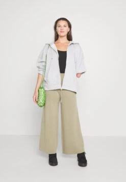 Even&Odd Zip-Up Sweatshirt - Mottled Grey -Even&Odd 23dfde5f6f3c4ddeb202ecf8a25a0aef