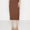 Even&Odd Pencil Skirt - Brown -Even&Odd 25a07604a11e4ccf83cad03ebc27fad3