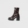 Even&Odd High Heeled Ankle Boots - Brown