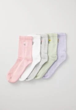 Even&Odd 5 PACK - Socks - White/grey/lilac -Even&Odd 282769b356af4e13a2581954ea74c71b
