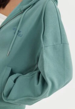 Even&Odd Zip-up Sweatshirt - Light Green -Even&Odd 35605c4701e7486882df9d2cc30b7c39