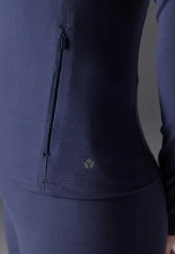 FITTED TRAINING JACKET WITH FULL ZIP AND POCKETS - Training Jacket - Dark Blue -Even&Odd 39c2071131c54cef944da3d847dc9872