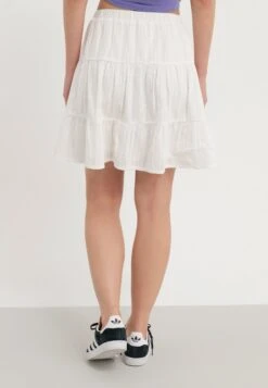 Even&Odd COTTON A LINE SKIRT - A-line Skirt - White -Even&Odd 3a946045daa442558b5c84782b55bef5