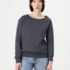 Even&Odd BASIC OFF SHOULDER SWEATSHIRT - Sweatshirt - Dark Grey