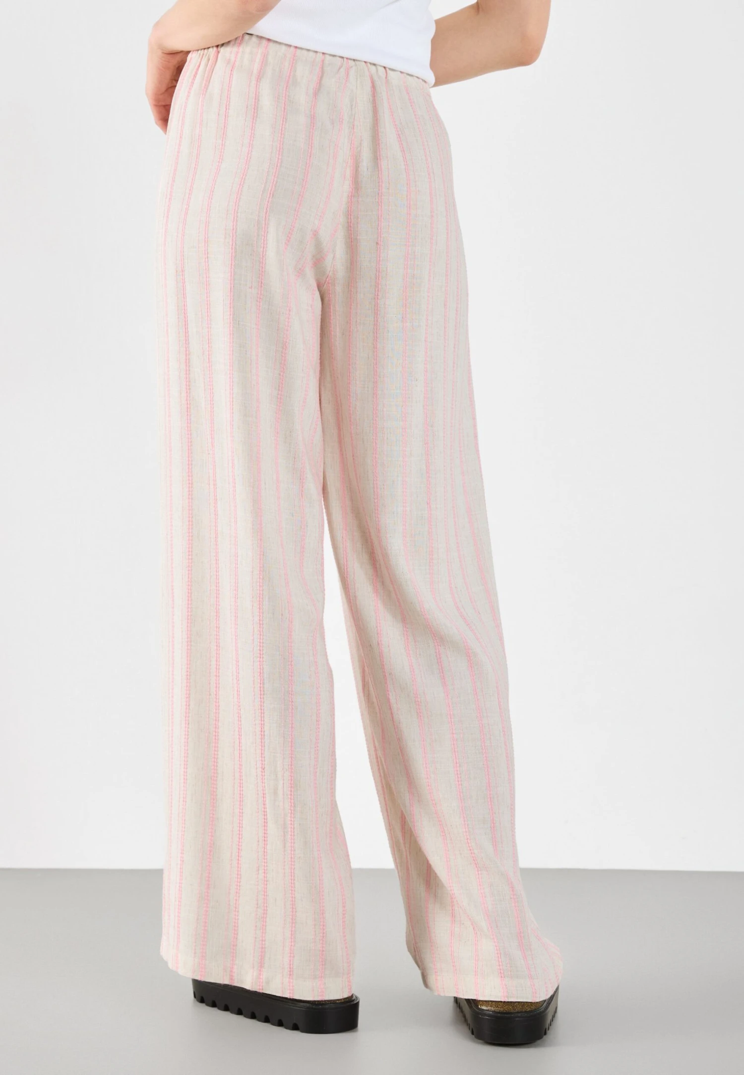 Even&Odd LINEN BLEND - Trousers - White 5 Even&Odd LINEN BLEND - Trousers - White - Image 3