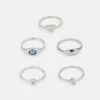Even&Odd 5 PACK - Ring - Silver-coloured -Even&Odd 3cf4f8ad3a1e46968b7c75164576edda