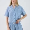 Even&Odd SET - Pyjama Set - Neutral Stripes With Brown