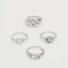 Even&Odd 4 PACK - Ring - Silver-coloured