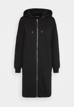 Even&Odd Extra Long Jacket- Zip-Up Sweatshirt - Black -Even&Odd 494eb3563fcc407f97242964dd7f7aa0