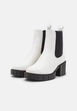 Even&Odd Platform Ankle Boots - White -Even&Odd 4968fe8cd4b14edc82447441eff6b6b7