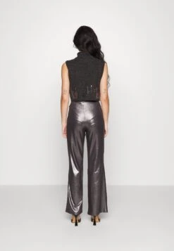 Trousers - Black/Silver -Even&Odd 4c2876e02daa44629dc2ecc5c575dc79