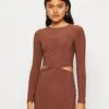 Even&Odd Jersey Dress - Brown