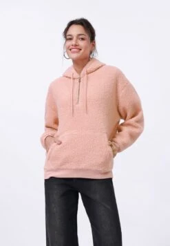 Even&Odd TEDDY ZIP THROUGH - Fleece Jumper - Pink