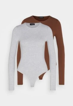 Even&Odd 2 PACK - Long Sleeved Top - Light Pink/black -Even&Odd 5461403c05e149cabc237c7c0656bdf7