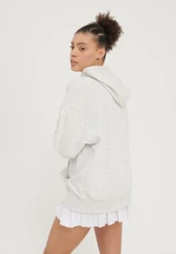 Even&Odd Zip-up Sweatshirt - Mottled Light Grey -Even&Odd 57b7ca56e577424e9f93bcef31828fab
