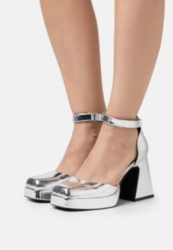 Even&Odd Platform Heels - Silver-Coloured