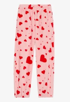 Even&Odd PLUSH 2 PACK LOUNGE PANTS - Pyjama Bottoms - Pink/ Grey -Even&Odd 607c1392bf0c4975bdf6b99367a93987