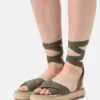 Even&Odd Sandals - Khaki -Even&Odd 6275844a119f428abdb8a3a0d00626aa