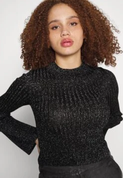 Even&Odd Lurex - Jumper - Black -Even&Odd 63f4ba6b61fe4e5b9b01b7f57a72124c