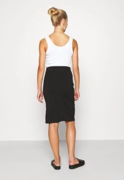 Even&Odd Basic - Midi Skirt With Slit - Pencil Skirt - Black -Even&Odd 64675dc213ca4c638a2d33ec720c7cb5