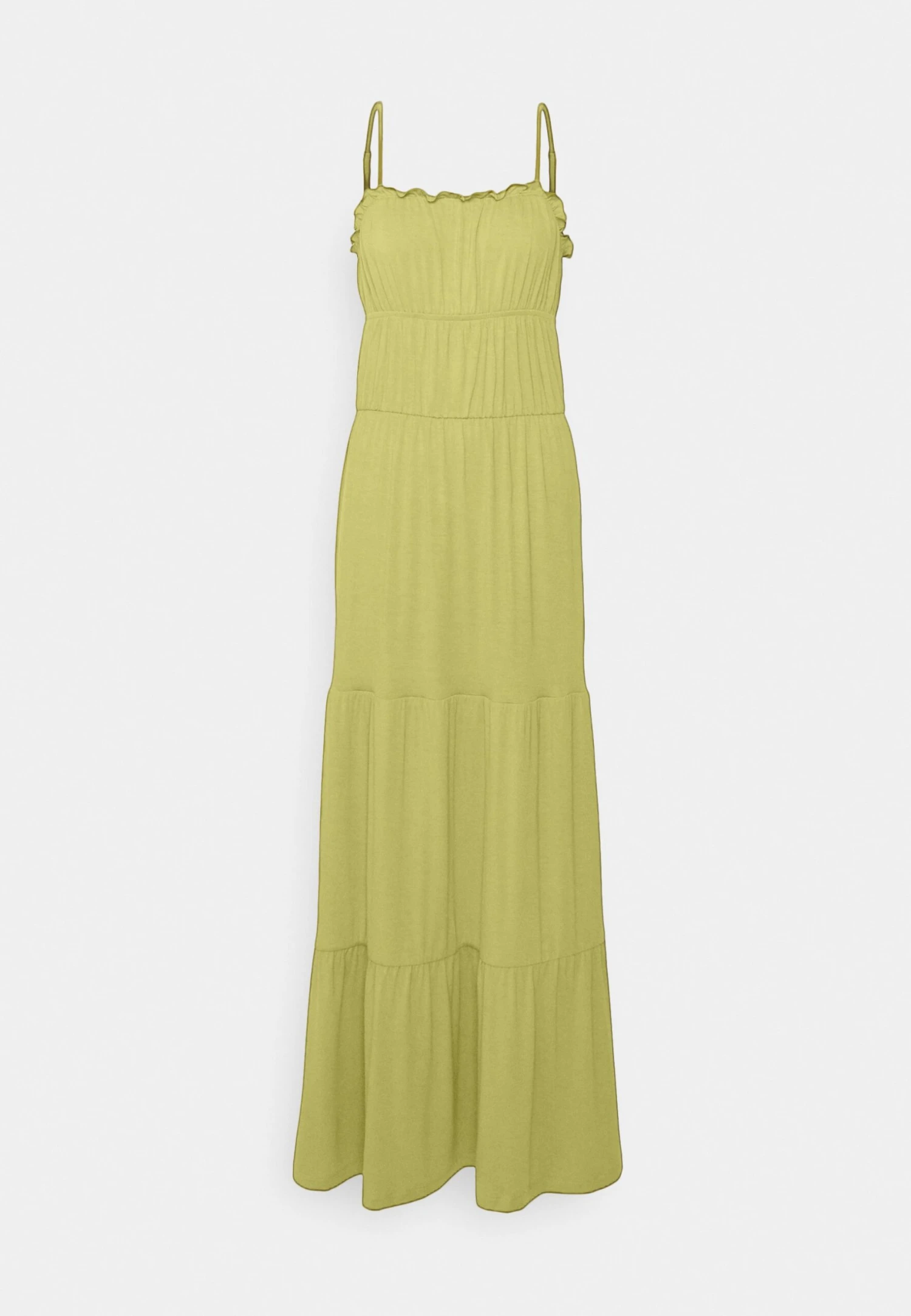 Even&Odd Maxi Dress Tiered Skirt- Maxi Dress - Green 7 Even&Odd Maxi Dress Tiered Skirt- Maxi Dress - Green - Image 5